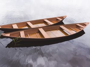 CANOAS NO RIO ESPELHADO