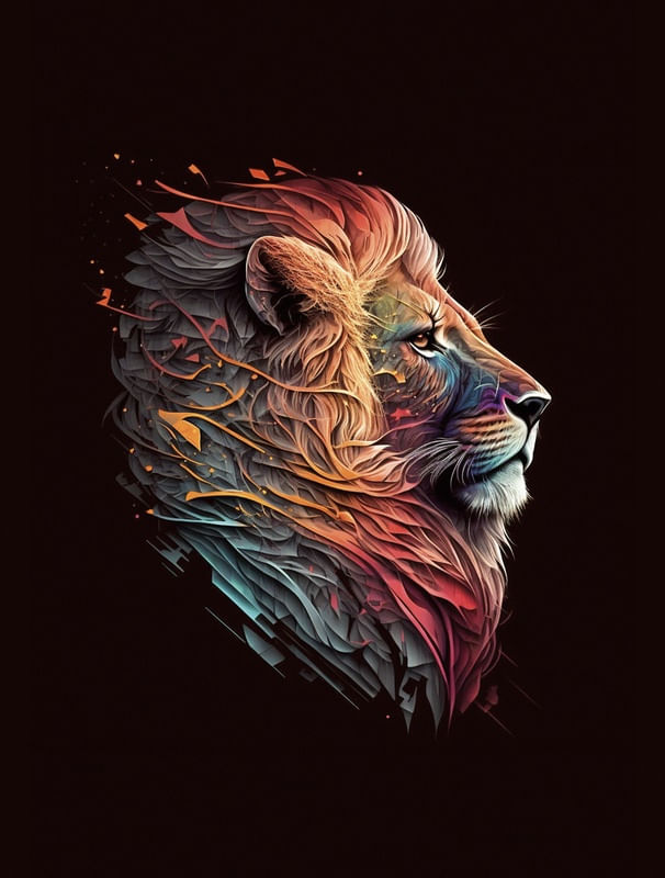 COLORED LION