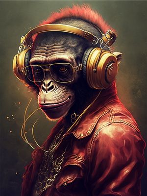 CYBER PUNK MONKEY NUMBER 2