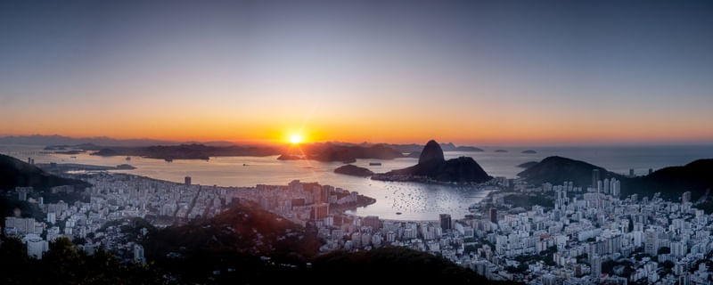 ALVORADA NO PÃO DE AÇÚCAR - RIO DE JANEIRO - PANORAMA
