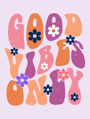 GOOD VIBES ONLY RETRO80S