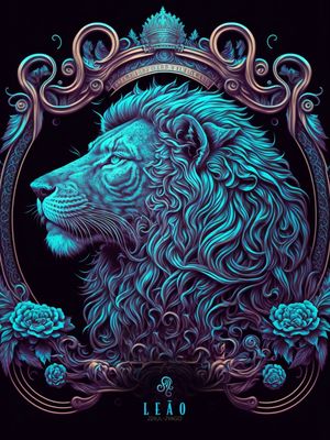 LEÃO RUGIDO RADIANTE - SIGNOS DO ZODÍACO