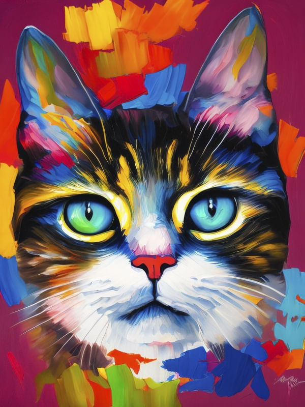 GATINHO EM AQUARELA