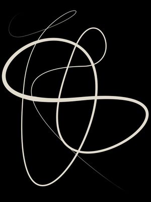 QUADRO DECORATIVO ABSTRATO DE LINHAS - LINE DRAWING - 03A