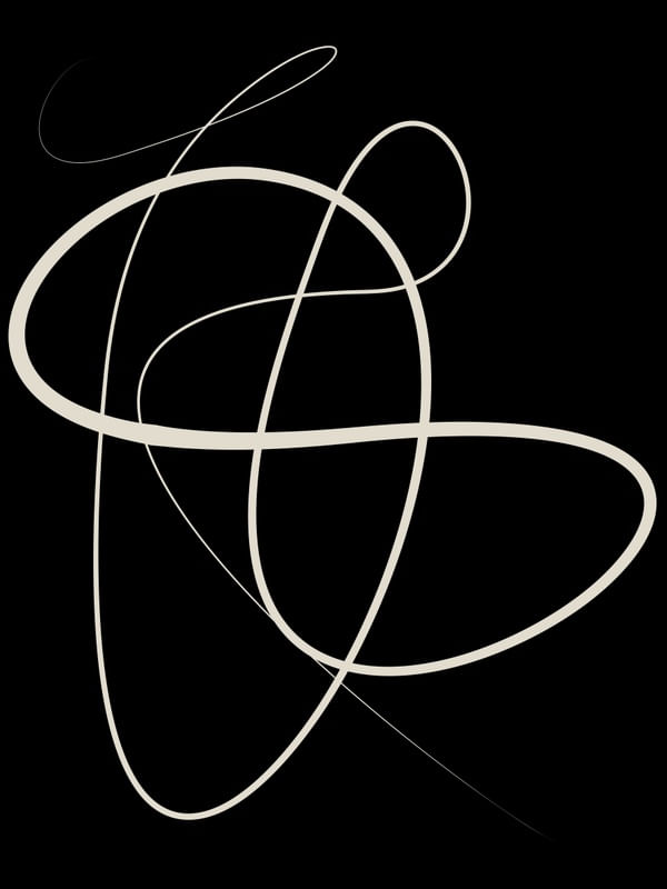 QUADRO DECORATIVO ABSTRATO DE LINHAS - LINE DRAWING - 03A