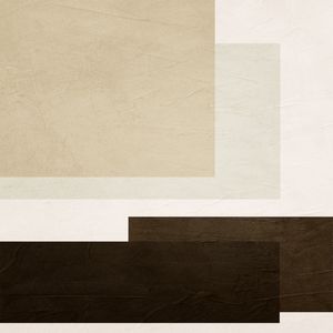 QUADRO DECORATIVO QUADRADO COLORIDO MARROM BEGE - ABSTRATO GEOMETRICO - 658A-Q