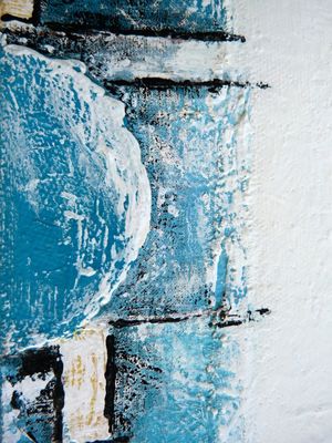 SÉRIE LUA - FRAGMENTO DE COLAGEM E PINTURA DE OBRA ORIGINAL POR HELOISA PACHECO C05