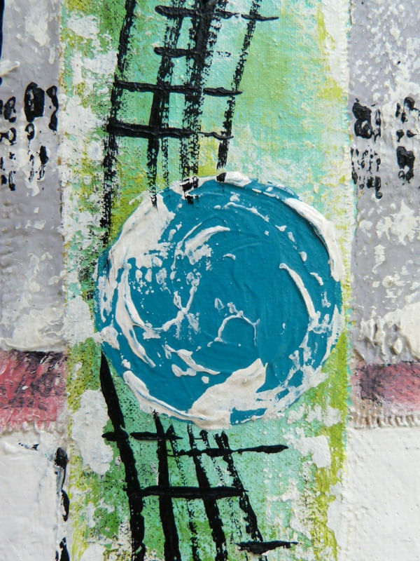 SÉRIE LUA - FRAGMENTO DE COLAGEM E PINTURA DE OBRA ORIGINAL POR HELOISA PACHECO C06
