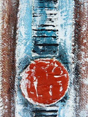 SÉRIE LUA - FRAGMENTO DE COLAGEM E PINTURA DE OBRA ORIGINAL POR HELOISA PACHECO C08