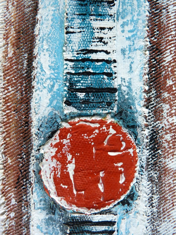 SÉRIE LUA - FRAGMENTO DE COLAGEM E PINTURA DE OBRA ORIGINAL POR HELOISA PACHECO C08