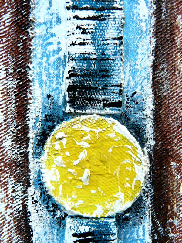 SÉRIE LUA - FRAGMENTO DE COLAGEM E PINTURA DE OBRA ORIGINAL POR HELOISA PACHECO C09