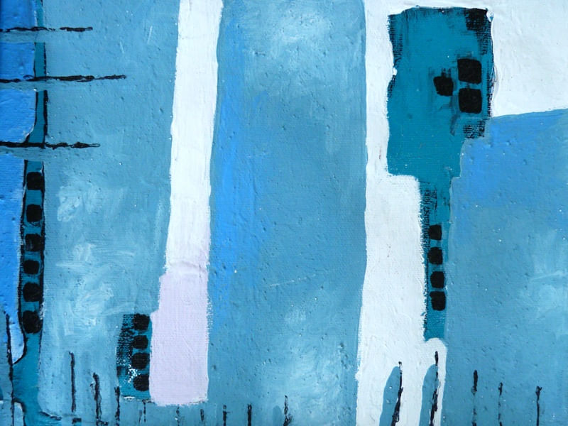 SÉRIE AZUIS-FRAGMENTO DE PINTURA ORIGINAL POR HELOISA PACHECO P02