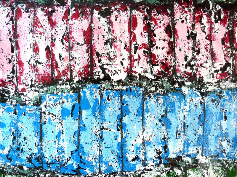 SÉRIE AZUIS-FRAGMENTO DE PINTURA ORIGINAL POR HELOISA PACHECO P016