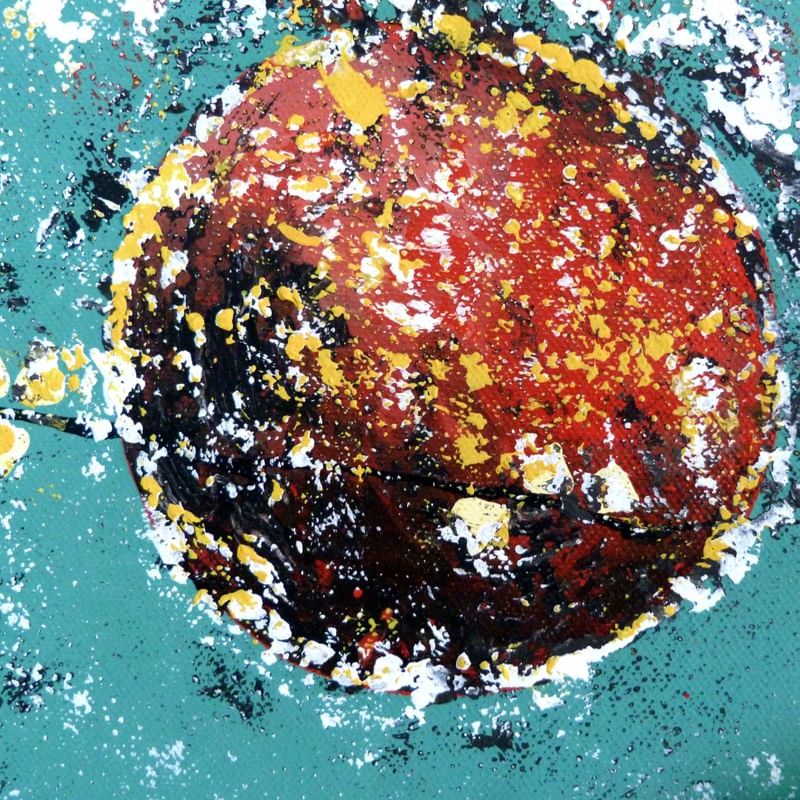 BOLA I - FRAGMENTO DE PINTURA ORIGINAL POR HELOISA PACHECO P24