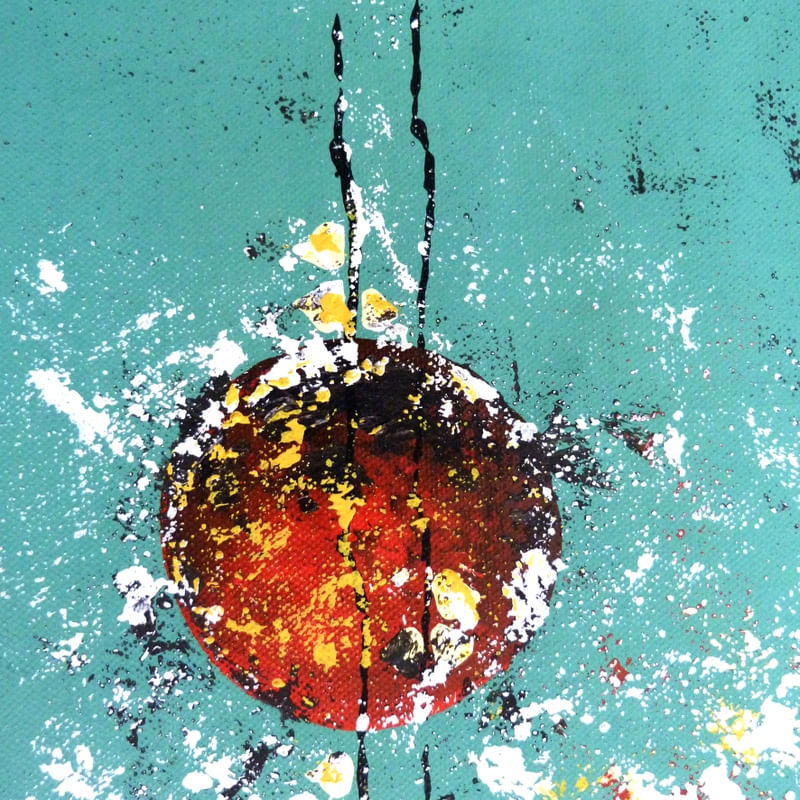 BOLA II - FRAGMENTO DE PINTURA ORIGINAL POR HELOISA PACHECO P25