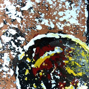 BOLA V - FRAGMENTO DE PINTURA ORIGINAL POR HELOISA PACHECO P28