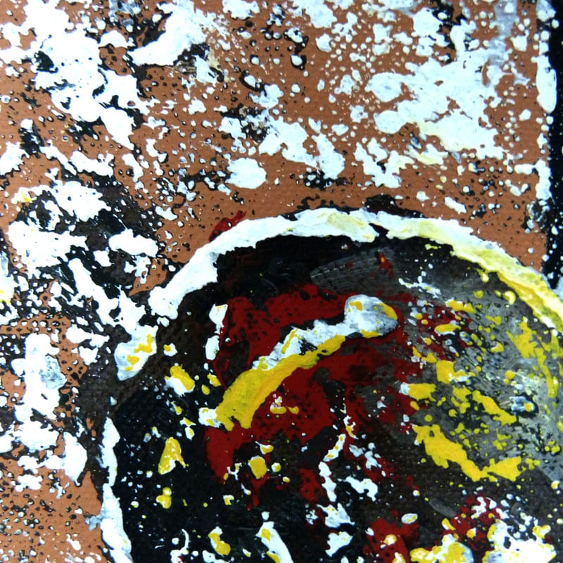 BOLA V - FRAGMENTO DE PINTURA ORIGINAL POR HELOISA PACHECO P28