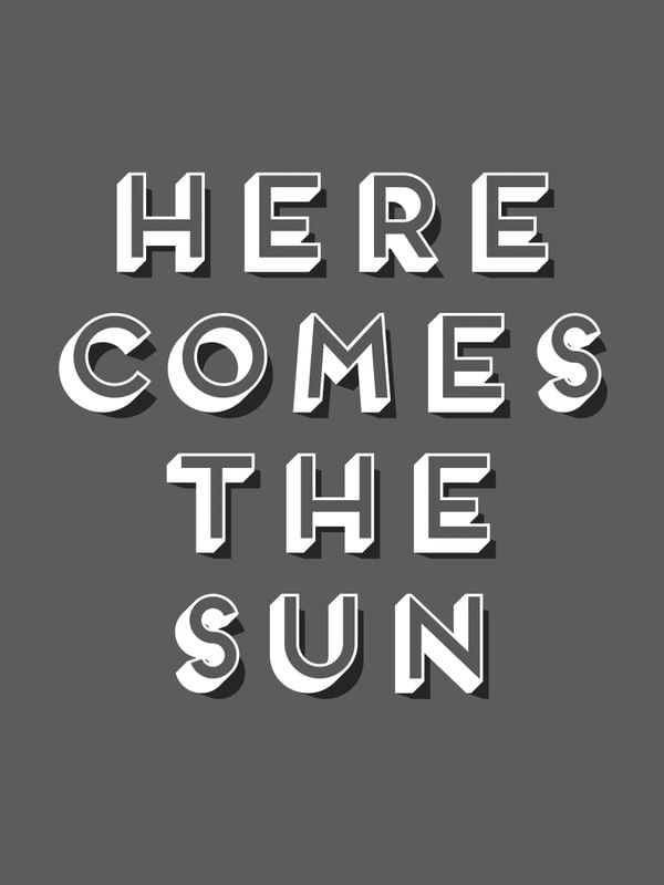 HERE COMES THE SUN VINTAGE PB 003
