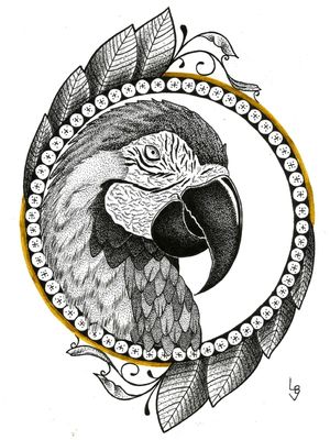 ARARA E FOLHAS