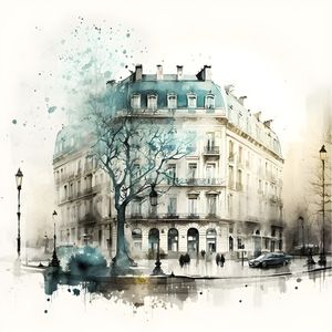AQUARELA DE PARIS 2 BY AI