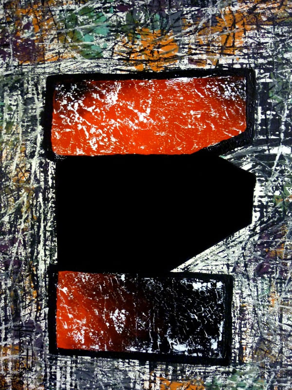 ABSTRATO IV - FRAGMENTO DE OBRA ORIGINAL - ACRÍLICA SOBRE TELA POR HELOISA PACHECO