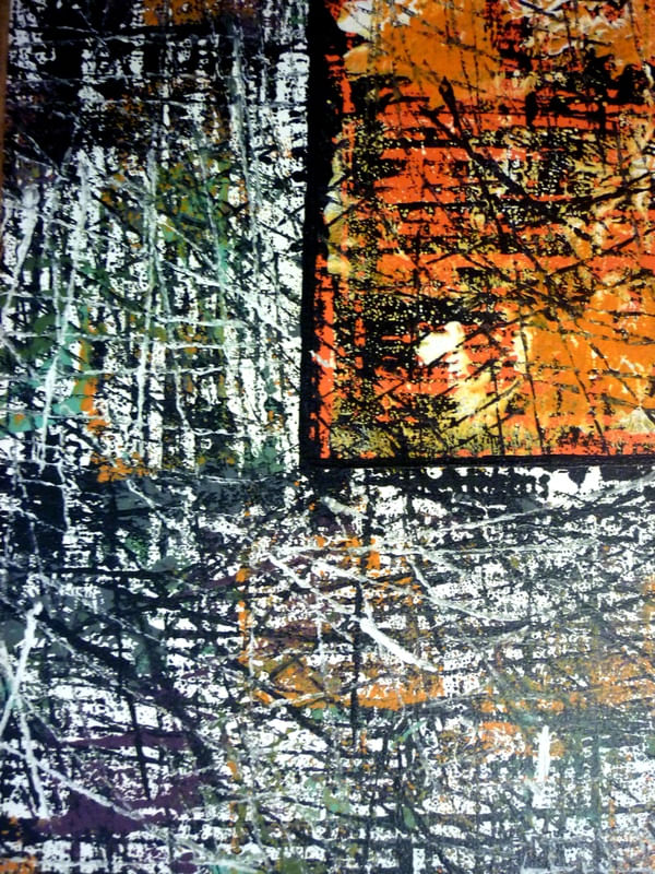 ABSTRATO V - FRAGMENTO DE OBRA ORIGINAL - ACRÍLICA SOBRE TELA POR HELOISA PACHECO