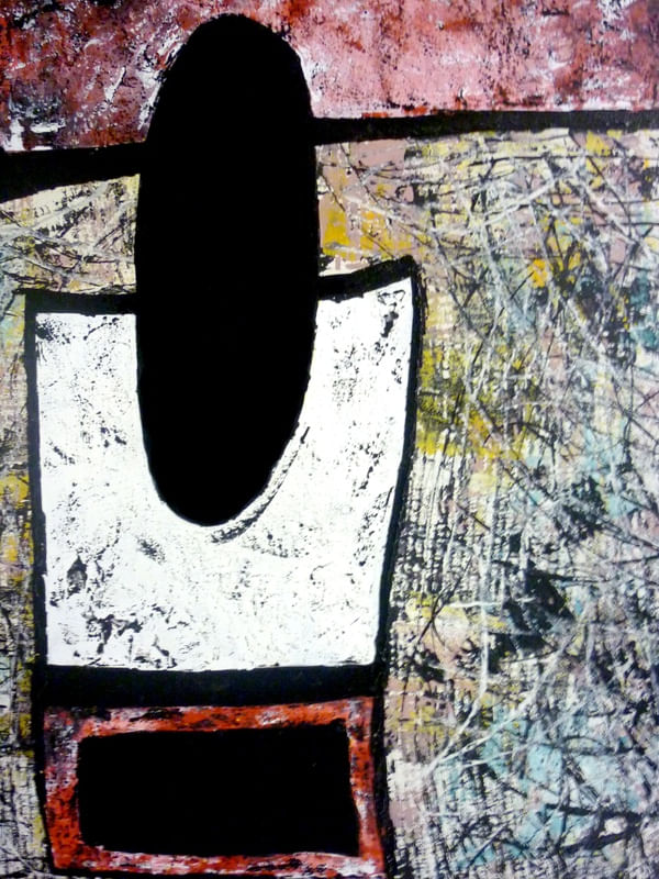 ABSTRATO VII - FRAGMENTO DE OBRA ORIGINAL - ACRÍLICA SOBRE TELA POR HELOISA PACHECO