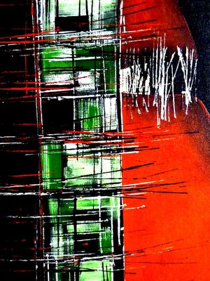 ABSTRATO IX - FRAGMENTO DE OBRA ORIGINAL - ACRÍLICA SOBRE TELA POR HELOISA PACHECO