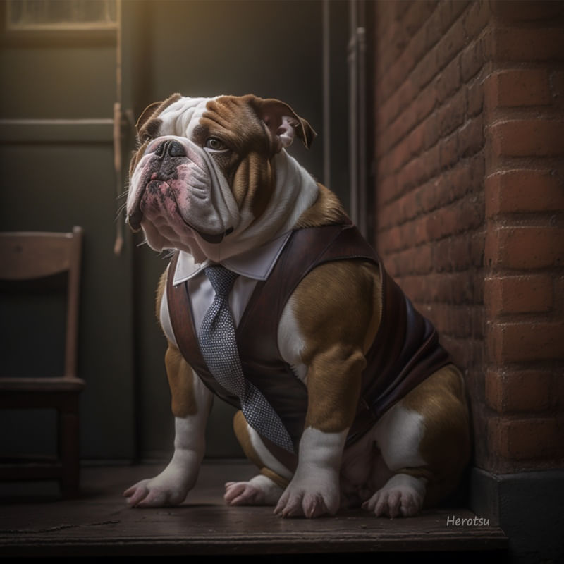 CACHORRO COM SUA MELHOR ROUPA