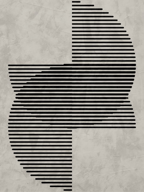 QUADRO DECORATIVO COM LINHAS - GEOMETRICO LINHAS - 132K