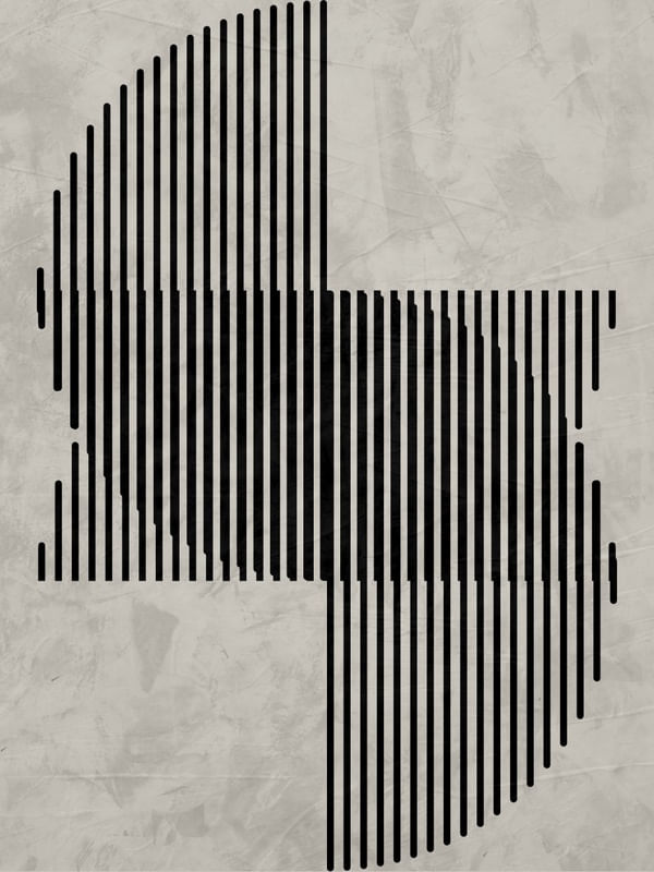 QUADRO DECORATIVO COM LINHAS - GEOMETRICO LINHAS - 132L