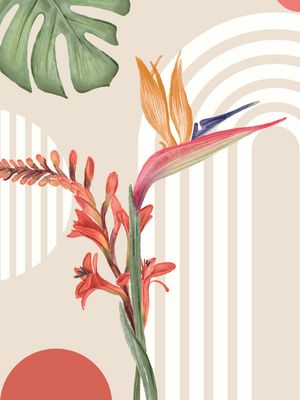 ARTE BOHO FLORAL TROPICAL II