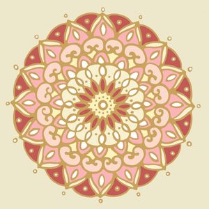 MANDALA NEPAL VINHO E ROSA