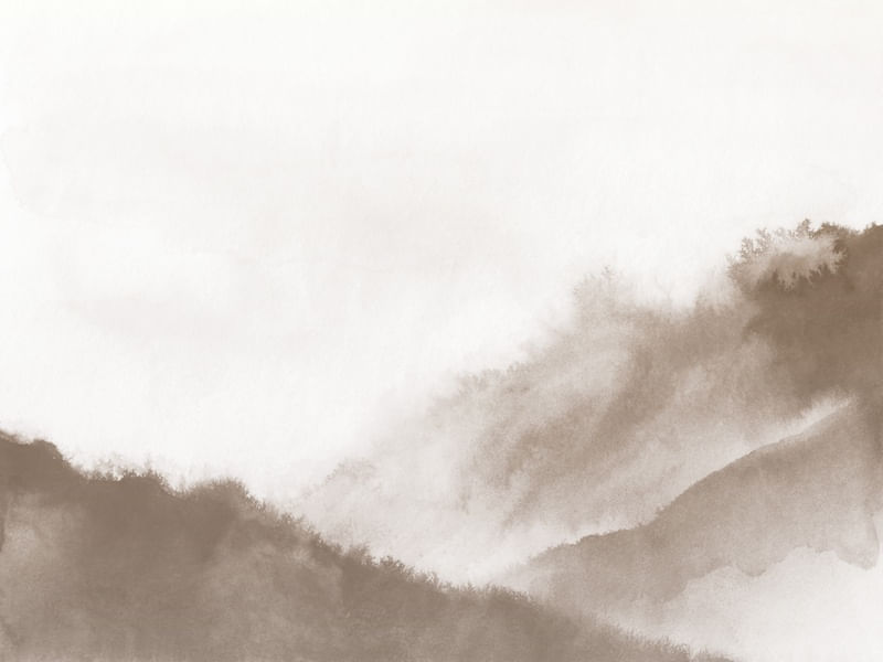 MISTY MOUNTAINS IN BEIGE TONES