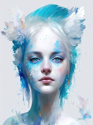 HUMMINGBIRD GIRL 1 BY AI