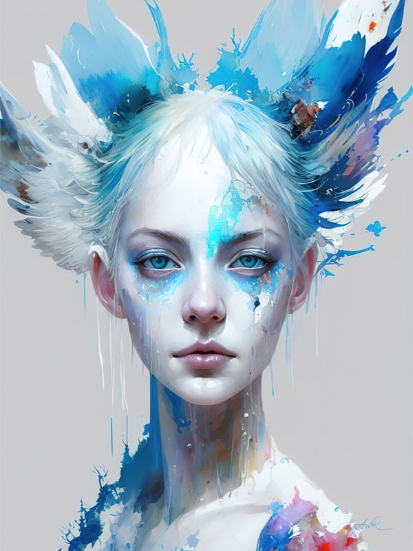 HUMMINGBIRD GIRL 3 BY AI
