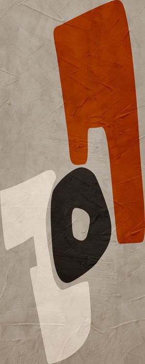 QUADRO DECORATIVO PANORAMICO COLORIDO BEGE MARROM - ABSTRATO ORGÂNICO - 366A-PV