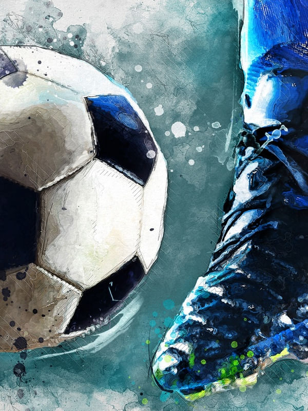 FOOTBALL PLAYER SPORT ART 3