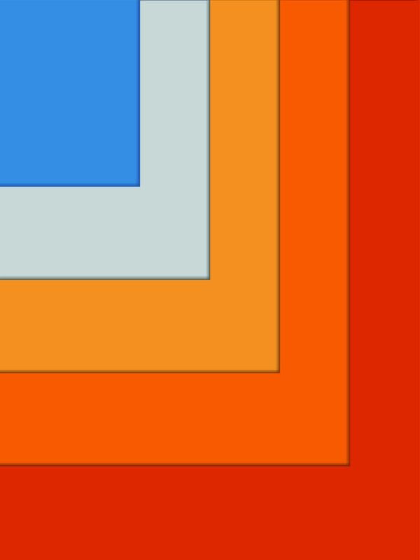 QUADRO DECORATIVO COLORIDO VERMELHO AZUL- ABSTRATO GEOMETRICO - 750B