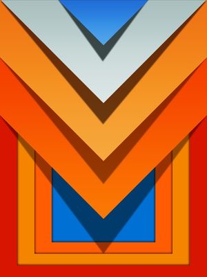 QUADRO DECORATIVO COLORIDO VERMELHO AZUL- ABSTRATO GEOMETRICO - 750D