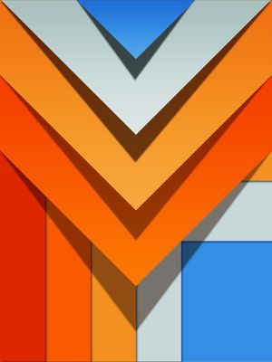 QUADRO DECORATIVO COLORIDO VERMELHO AZUL- ABSTRATO GEOMETRICO - 750E
