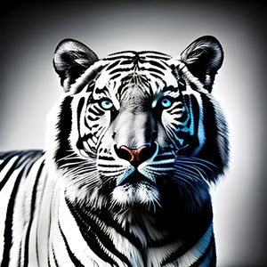 TIGRE BRANCO E PRETO
