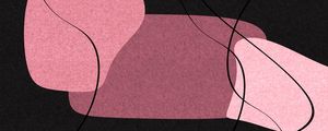 DETALHES E CONTORNOS MINIMALISTAS SÉRIE COR TONS DE ROSA E PRETO OP 13