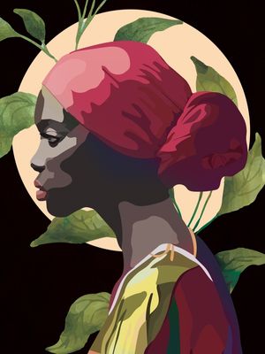 WOMAN WITH HEADSCARF 1