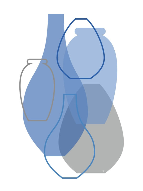 VASOS AZULES