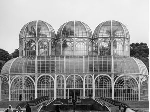 JARDIM BOTÂNICO EM PRETO E BRANCO