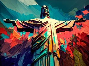 CRISTO COLORIDO BY AI