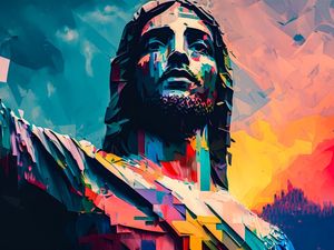CRISTO COLORIDO 2 BY AI