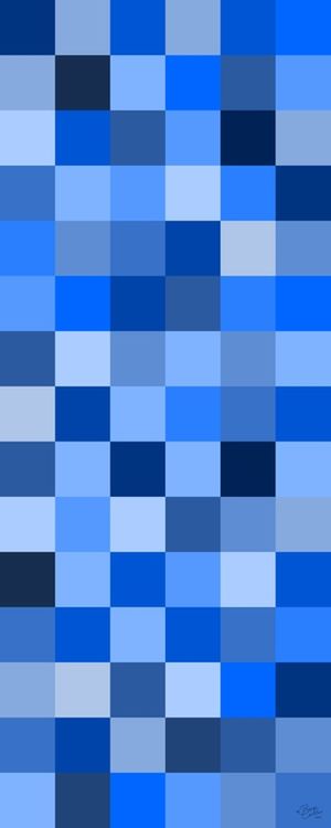 ARTE QUADRICULADO TONS AZUL
