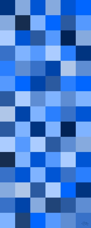 ARTE QUADRICULADO TONS AZUL